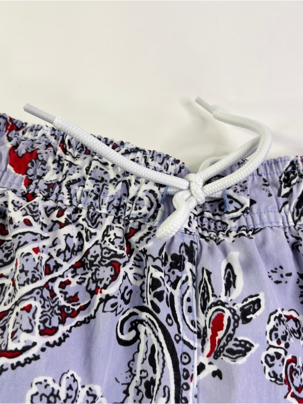 Brooks Brothers 346 Men’s Swim Trunks XL Blue Paisley Drawstring Pockets Preppy - Picture 5 of 12